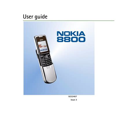 Full Download Nokia 8800 User Guide 