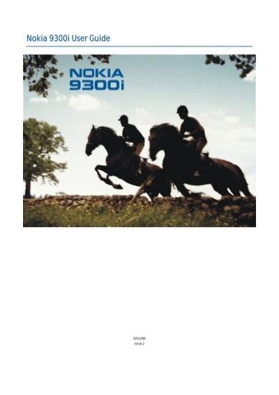 Read Nokia 9300I User Guide 