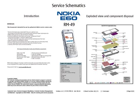 Read Online Nokia E60 Service Guide 