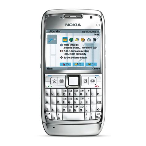 Download Nokia E71 Small User Guide 