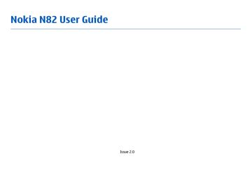 Download Nokia N82 User Guide 