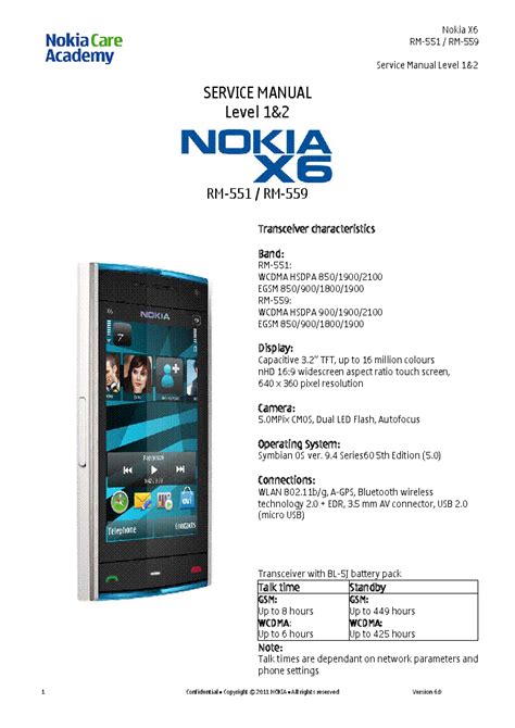 Full Download Nokia X6 00 User Guide 