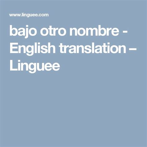 nombre real - English translation – Linguee