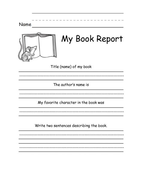 Non Fiction Book Report First Grade Teaching Resources Book Report First Grade - Book Report First Grade