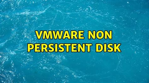 non persistent disk virtualbox