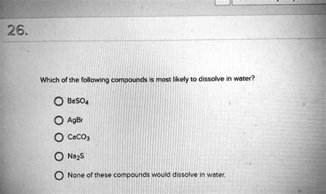 None Of These Will Dissolve In Water Lipids