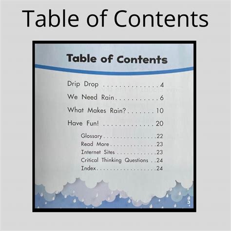 Nonfiction Books Table Of Contents And Index Worksheet Nonfiction 1st Grade Books - Nonfiction 1st Grade Books