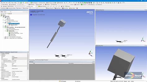 nonlinear spring ansys workbench