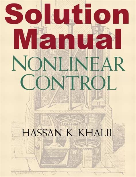 Download Nonlinear Control Khalil Solution Manual 