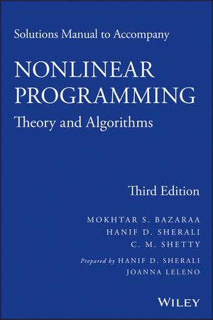 Read Online Nonlinear Programming Theory And Algorithms Solution Manual 