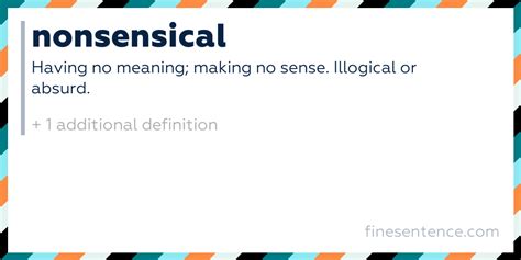 nonsensical definition