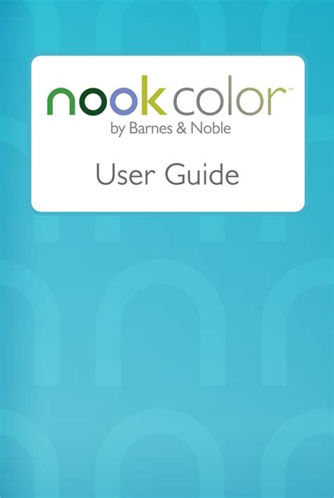 Read Online Nook Color User Guide 