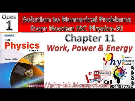 Read Nootan Physics Class 11 Numerical 