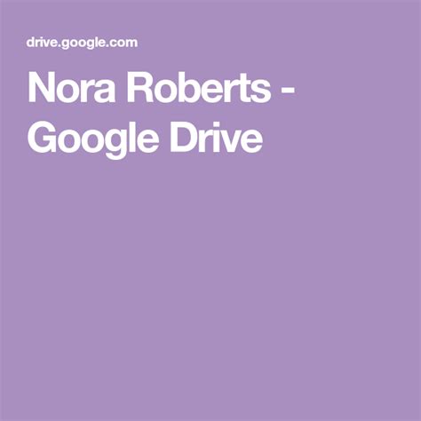 Download Nora Roberts Google Drive 
