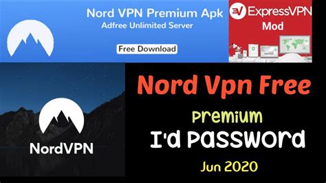 nordvpn free id and pabword