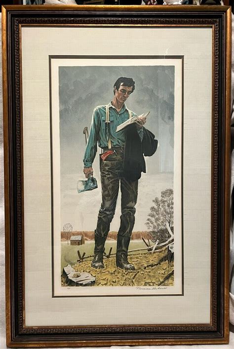 norman rockwell lithograph signed eBay