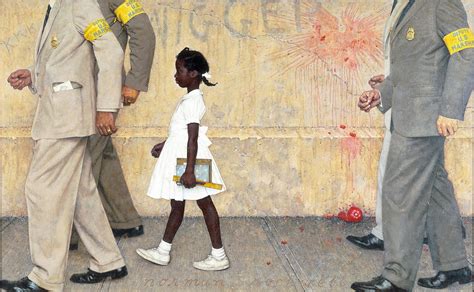 norman rockwell ruby bridges series of sketches