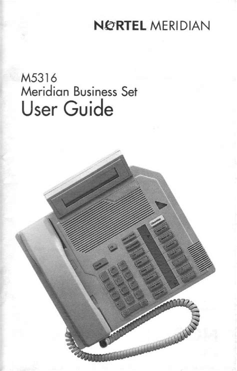 Full Download Nortel M5216 User Guide 