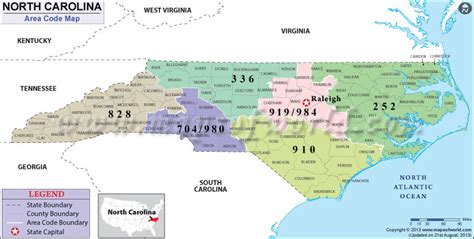 north carolina area code