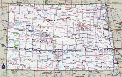 north dakota map