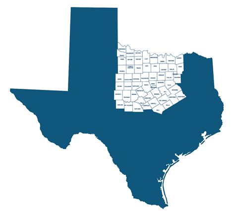 north texas map