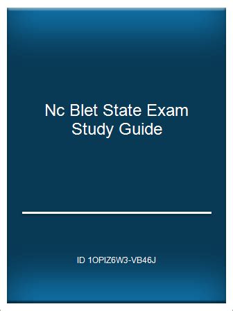 Read North Carolina Blet Study Guide 