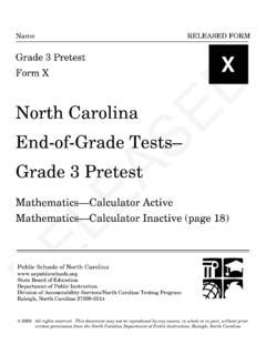 Read North Carolina End Of Grade Tests Released Pdf 