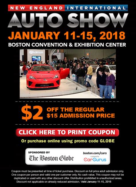 northeast auto show coupon