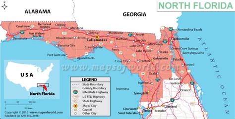 northern florida map