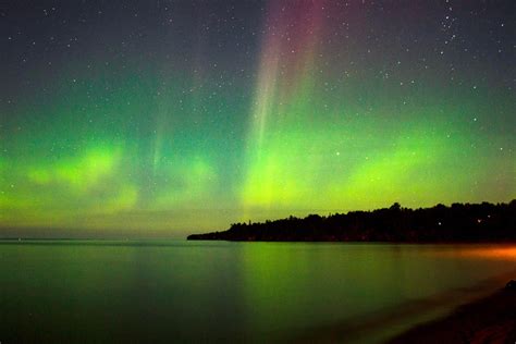 Northern Lights Over Lake Superior