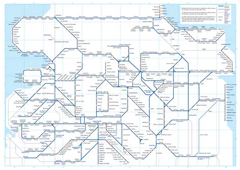 Northern Rail Train Map