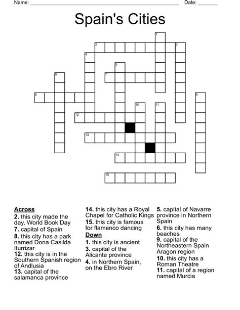 northern spanish city crossword clue gogglesskiing