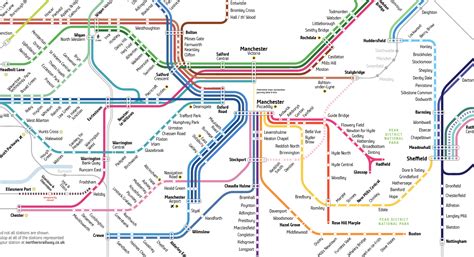 Northern Trains Map