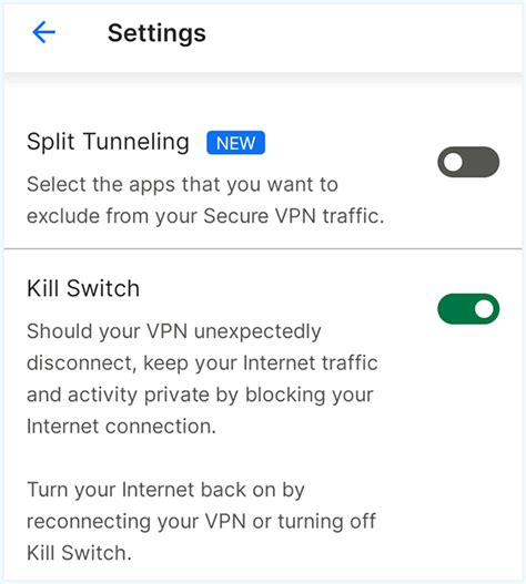 norton secure vpn kill switch