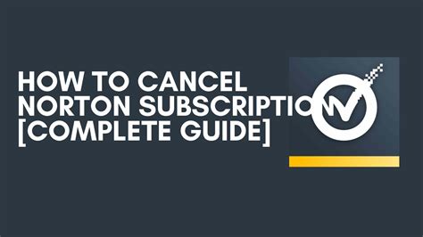 norton vpn cancel subscription