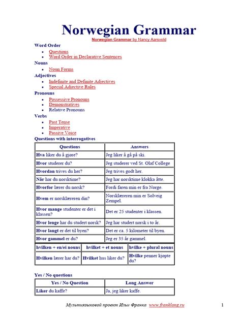 Norwegian Grammar Dictionary Pdf Wordpress