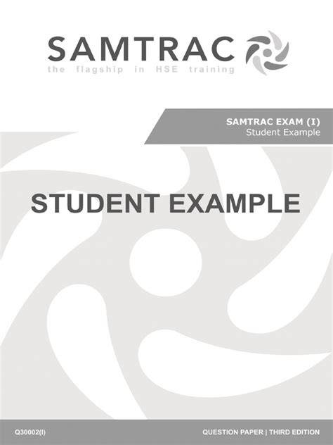 nosa samtrac exam question paper