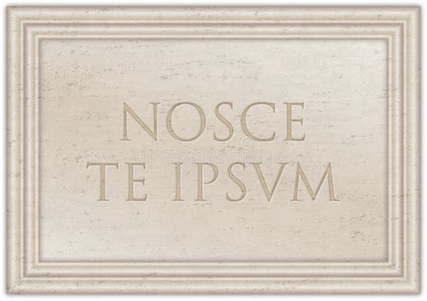 Nosce Te Ipsum
