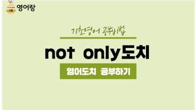 not only 도치