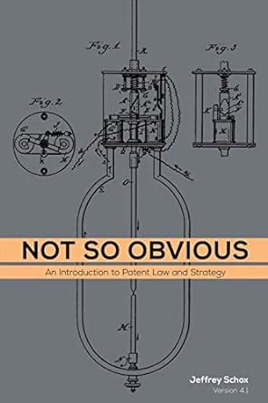 Full Download Not So Obvious An Introduction To Patent Law And Strategy 