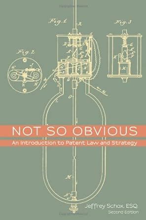 Full Download Not So Obvious An Introduction To Patent Law And Strategy 