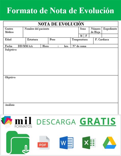 Nota De Evolucion