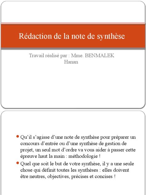note de syntha se note administrative proposition
