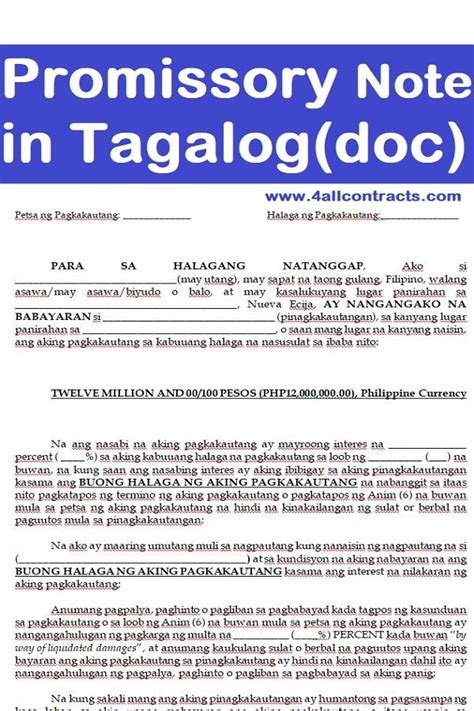 note in tagalog