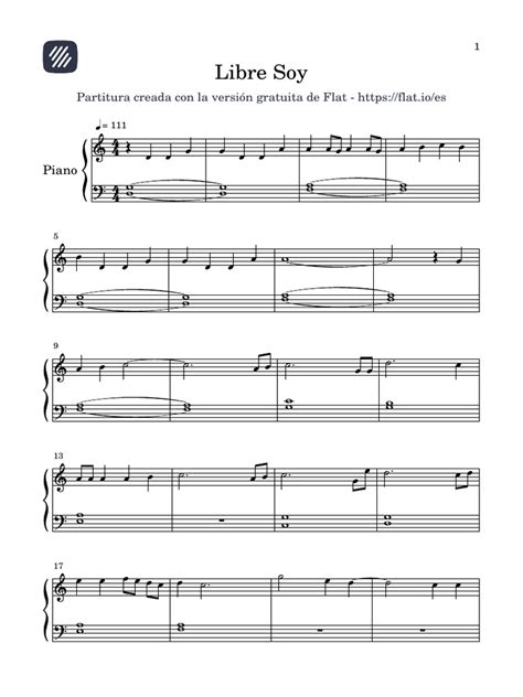 Note Piano Libre Soy