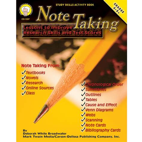note taking grades 4 8 lessons to improve researc