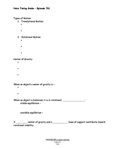 Note Taking Guide Episode 1003 Answer Key
