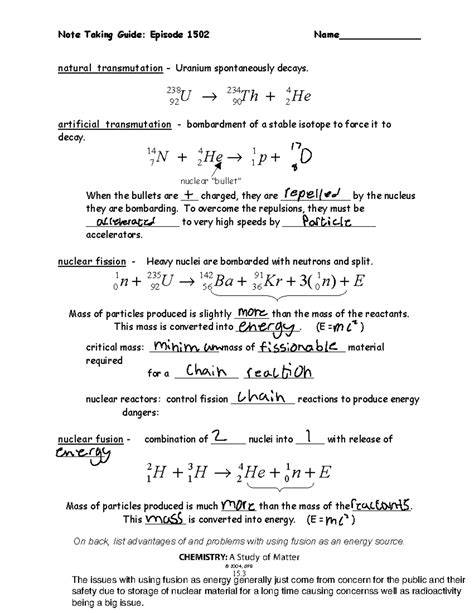 note taking guide episode 1502 answer key