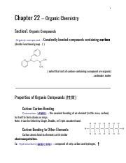 Note Taking Organic Compounds Section1