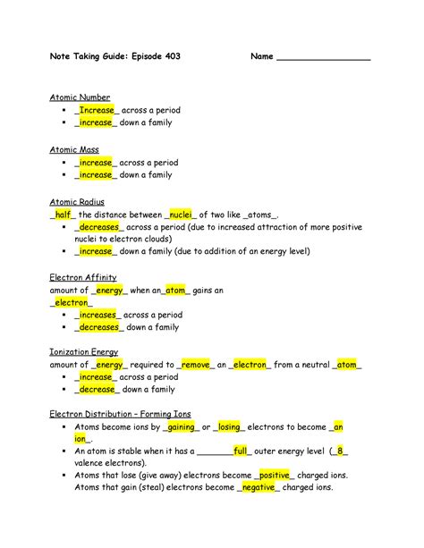 Download Note Taking Guide Episode 403 